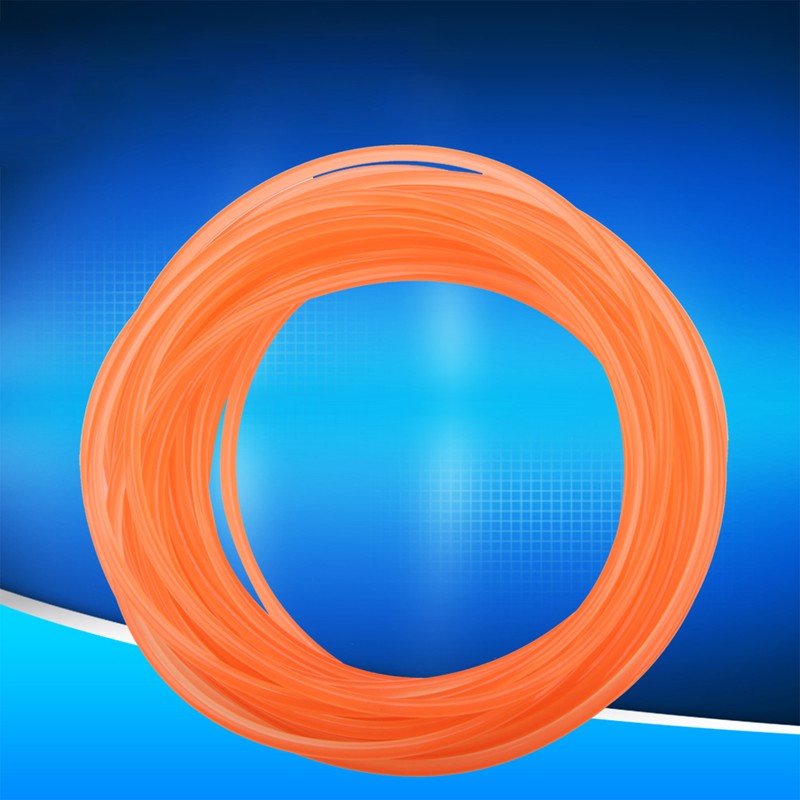 Orange Smooth PU Polyurethane Round Belt for Drive Transmission(5mm*10m)