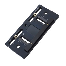 SEWACC Adjustable Punching Locator Tool for Woodworkers Precision Door Handle Positioner with Scale for Easy DIY Installation of Cabinets More