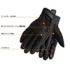 Yamashiro ID-004 CLASSIC Leather Gloves for Motorcycles, Red Stitching, XL