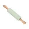 CoCud Silicone Rolling Pins, 12.2" Length, Silicone & Oak Non-Stick