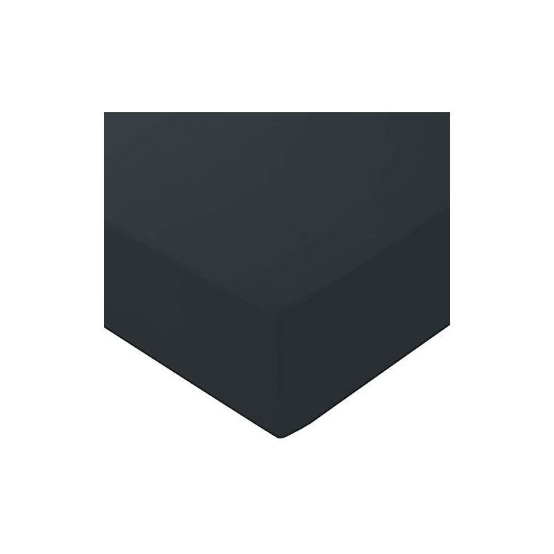 Extra Deep Fitted Sheets 16"/40CM Deep 14 Colours (Double, Charcoal)