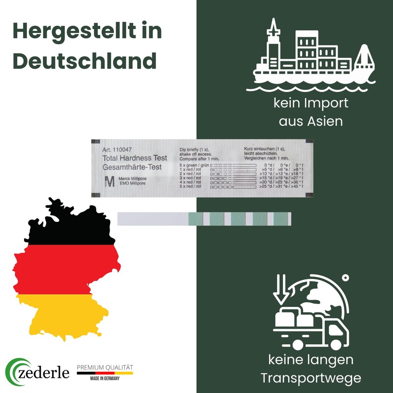 zederle Pack of 20 Water Hardness Test Strips Test Kit
