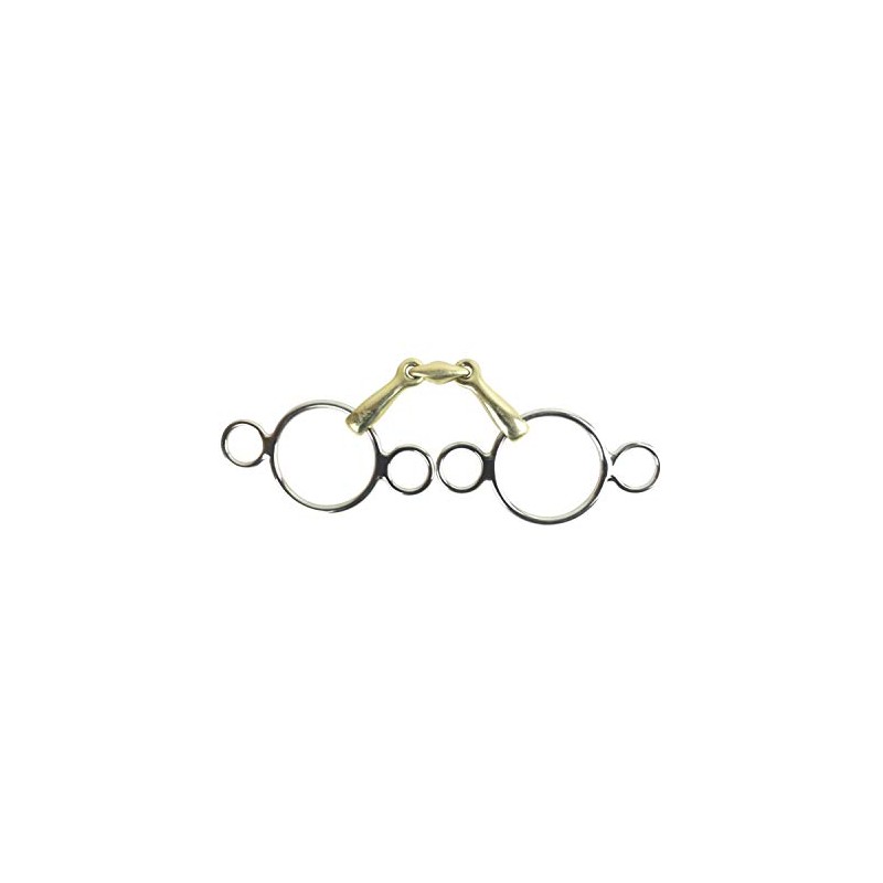 AK Toggle 3 Rings with Rider Jaws German Silver Double