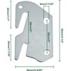 Kyuionty 2 Pcs #10 Bed Frame Hooks Wooden Bed Rail