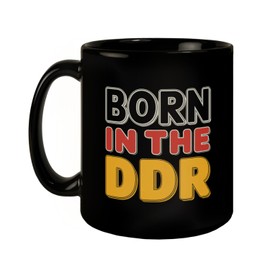 BORN in the DDR Retro Tasse Ostdeutsche Identität Nostalgie-KaffeeTasse mit Kult-Spruch