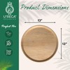 U'reca Organics Eco-Friendly Palm Leaf Plates | 13" Round Flat
