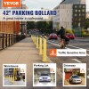 42-Inch Height Safety Bollard 4.5-Inch Diameter Yellow Steel Pipe 8