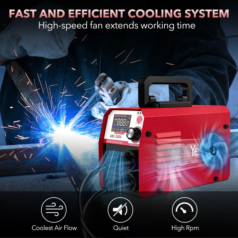 TRQ Portable MMA200S Welding Machine Stainless Steel Handheld Welder DC