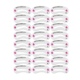 Eyebrow Drawing Guide Helper 24 Types of Eyebrow Shape Templates-WFH0J1N / 눈썹그리기 가이드 도우미 눈썹모양 틀 24종-WFH0J1N