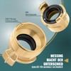 Poppstar Brass Quick Coupling 1 1/4 Inch Male Thread (G
