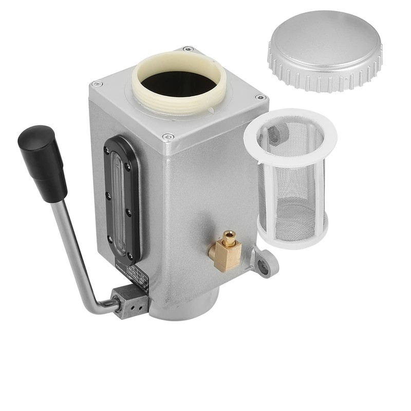 AUNMAS Manual Lubrication Pump 500CC with Dual Outlet, CNC Machine