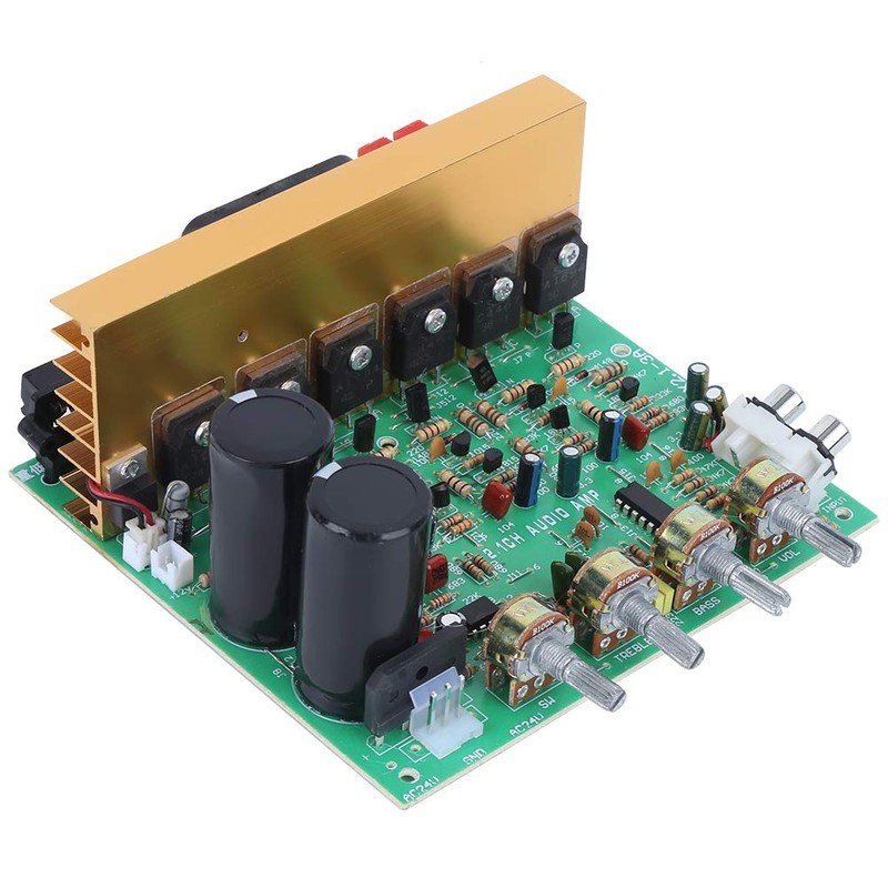 Walfront AC Dual 18-26V 2.1 Channel Subwoofer 300W Power Amplifier