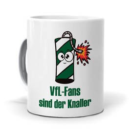 mundohuevo Original Football Cup, Breakfast Cups for VfL Wolfsburg Fans Original Gift for Football Fans Football Item VfL Wolfsburg