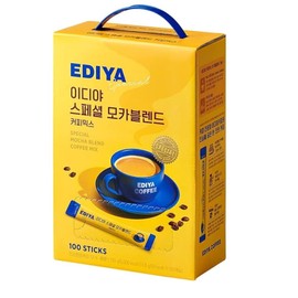 EDIYA Special Mocha Blend 3in1 coffee mix, 100 sticks, 38 fl oz