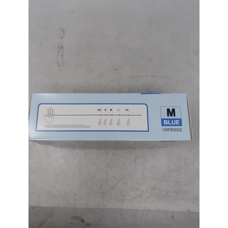 Schneider Vinyl Synthetic Exam Gloves - Medium - Blue -