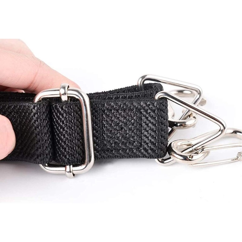 MJMP Flat Bungee Cord, 48 inch Adjustable Black Heavy Duty