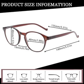 NORPERWIS 5 Pairs Reading Glasses - Standard Fit Spring Hinge Readers Glasses for Men and Women (5 Pack Brown-2, 2.00)
