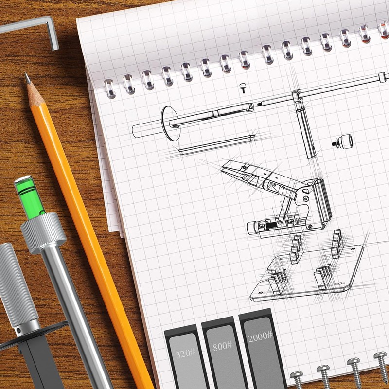 Upgraded XARILK Professional Knife Sharpening System GEN2, Heavy-duty | Aluminum