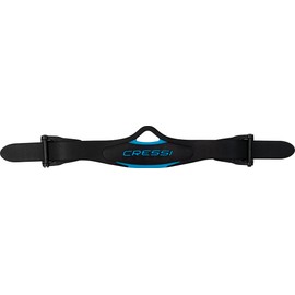 Cressi Strap & Buckles Assembly for Bonete/Tonga, Black/Blue