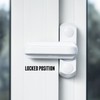 4X Pieces White Sash Jammers Window Locks for Additional Security.