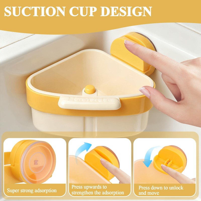 Plman Sink Strainer Basket, 2025 New Upgraded Suction Cup Sink