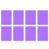 Globellapro 8 Sheets Gel Light Filter, Transparent Purple Plastic Sheets,