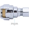 SharkBite 1/2 Inch (3/8 Inch OD) Barb Compression Adapter, Push