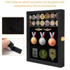 WELIDAY Military Challenge Coin Display Case with Acrylic Door-7 Rows