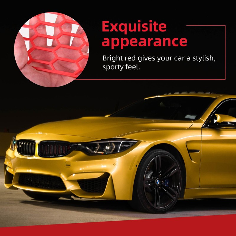 AggAuto 47"x16" ABS Plastic Universal Car Grill Mesh, Automotive Grille