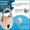 SDTC Tech 2pcs Mini Antique Padlock Retro Vintage Style Bear
