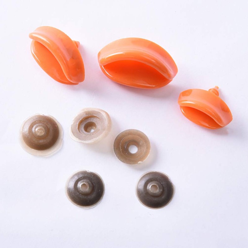 HEALLILY 50 Pieces Plush Toy Making Supplies Duck Mouth 24mm