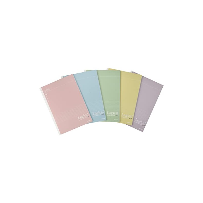 Nakabayashi Swing Logical Antibacterial Cover Notebook, Semi B5/B-Ruled/30 Sheets, Smoky