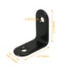 Alamic Corner Brace 30 x 30mm Stainless Steel Black Brace