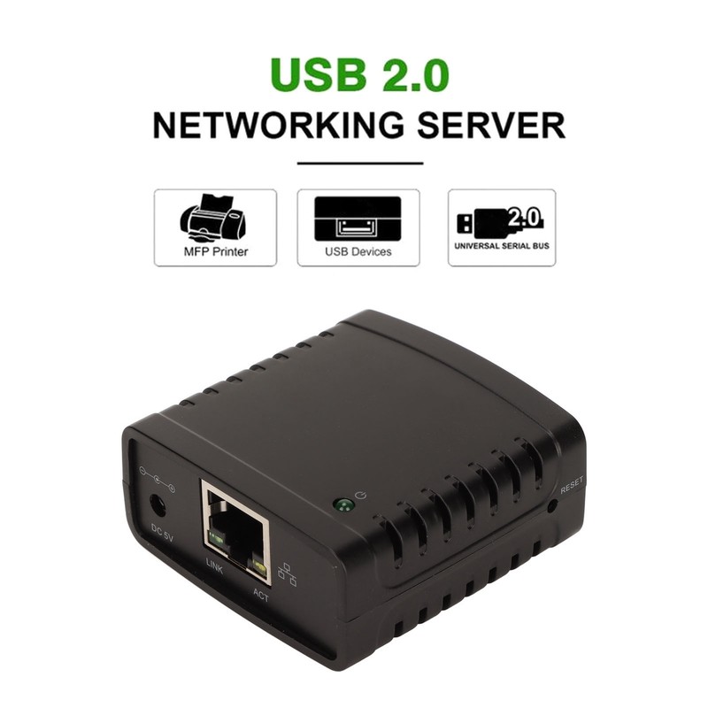 USB Print Server TCP IP LPR Print Server 10Mbps 100Mbps