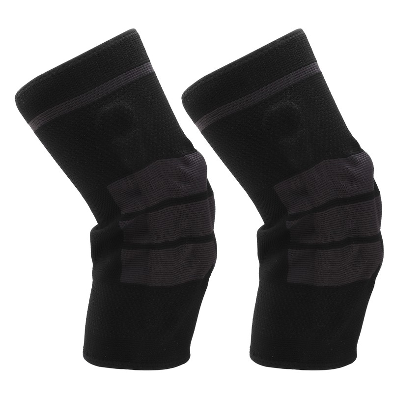 2Pcs Winter Knee Brace Protector Anti Slip Knee Compression Sleeve