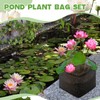 Beeveer 8 Pcs Pond Plant Baskets, Square Reusable Aquatic Planting