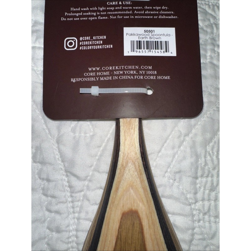 Core Kitchen NWT Core Kitchen Pakka Wood Spoontula Tan And