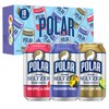 Polar Seltzer Water Newbies Variety Pack, 12 fl oz cans,
