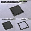 HAMOLER 6 Pulgadas Desagüe de Piso de Ducha Invisible Cuadrado