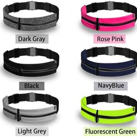 Transparent Running Belt Waist Bag for Sports & Phones, Women's Gym & Outdoor Mini Waist Pack Single Pocket - Gray 10ea