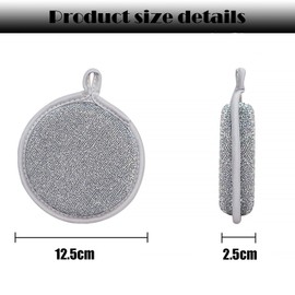 6pcs Multipurpose Wire Dishwashing Rags,Wet and Dry Double Layer Wire Dishwashing, Non Scratch Wire Dishcloth Rag, Kitchen Dish Towels Cleaning Rags Scrubbing Pads for Dishes Sinks