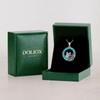 DOLIOX Genuine Turquoise Necklace for Women Butterfly Pendant 925 Sterling