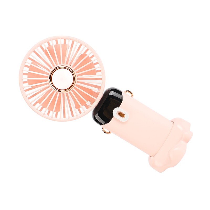 Mini Handheld Fan ABS Portable Digital Display USB Charging Foldable