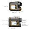 Telescope Range Finder 6X Magnification LCD Touch Screen Laser Distance