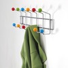 DESIGN DELIGHTS Colour Ball Wardrobe Rail Colourful Silver 50 x