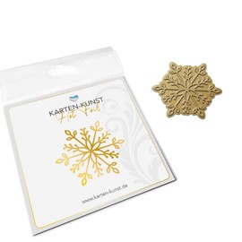Hot Foil Stencil Snowflake Small Snowflake Karten-Kunst kk-HF024 - Hot Foil Plate Hot Embossing Stencil