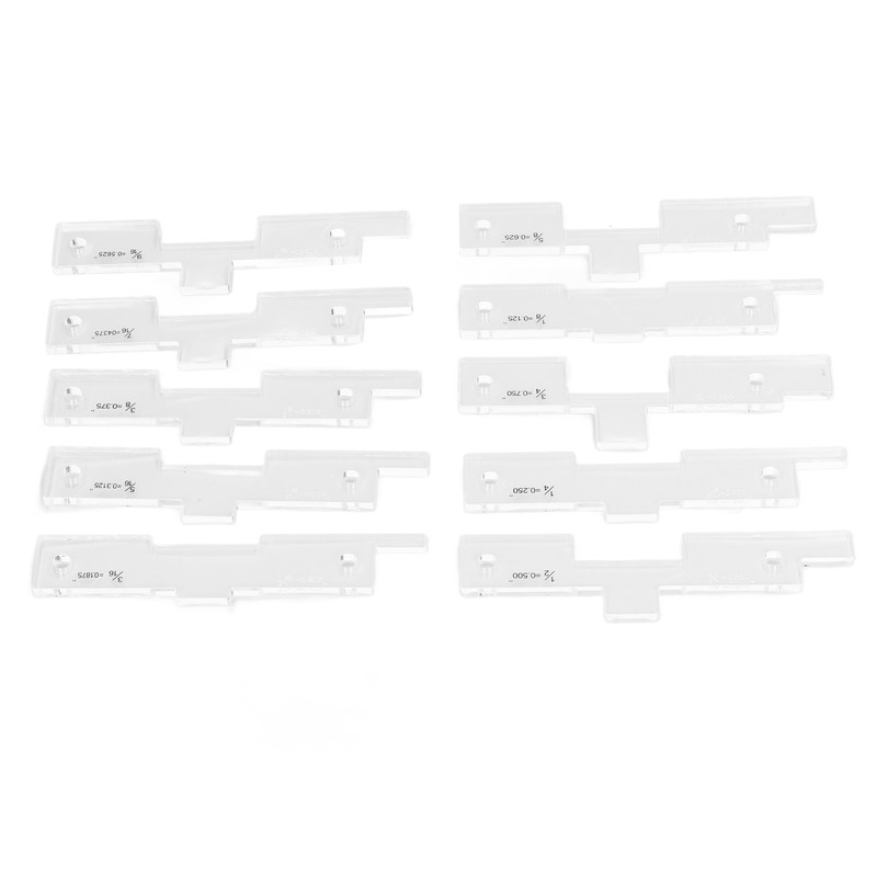 10PCS Router Table Set Up Bars Transparent Acrylic High Accuracy