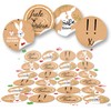 Logbuch-Verlag Easter Stickers in Kraft Paper Look, Brown, White