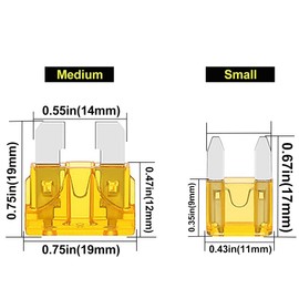 242 Pieces Car Fuses Assortment Kit (2A/3A/5A/7.5A/10A/15A/20A/25A/30/35/40A) Standard & Mini Blade Automotive Fuse, Replacement Fuses for RV/Truck/Car/Motorcycle/Boat