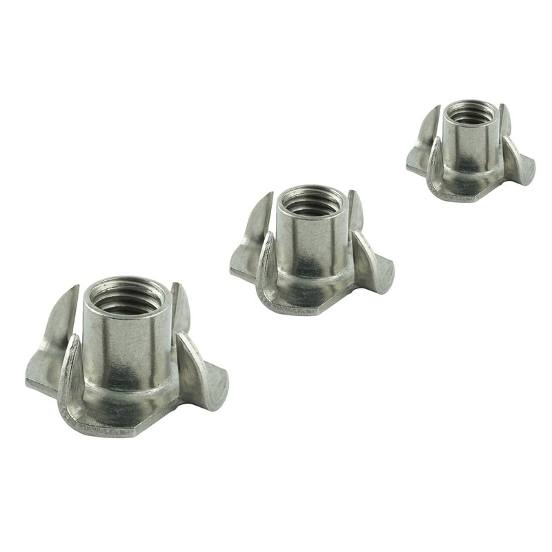 M5 (10 pieces) drive-in nuts with thread for wood, stainless